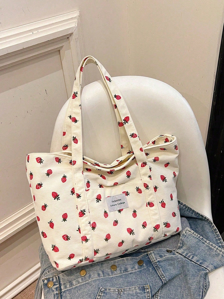 Corduroy shopper tas - Nora