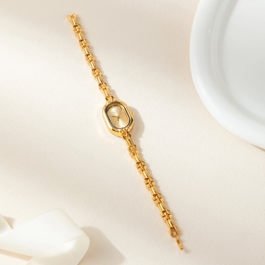 Juliette | Elegant Ovaal Horloge in Goud
