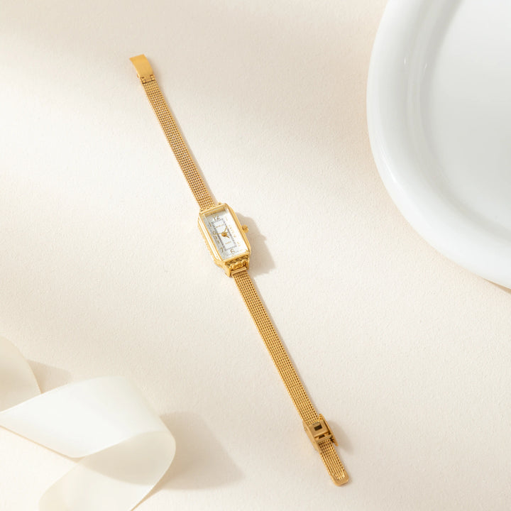 Amélie | Vintage Rechthoekig Horloge