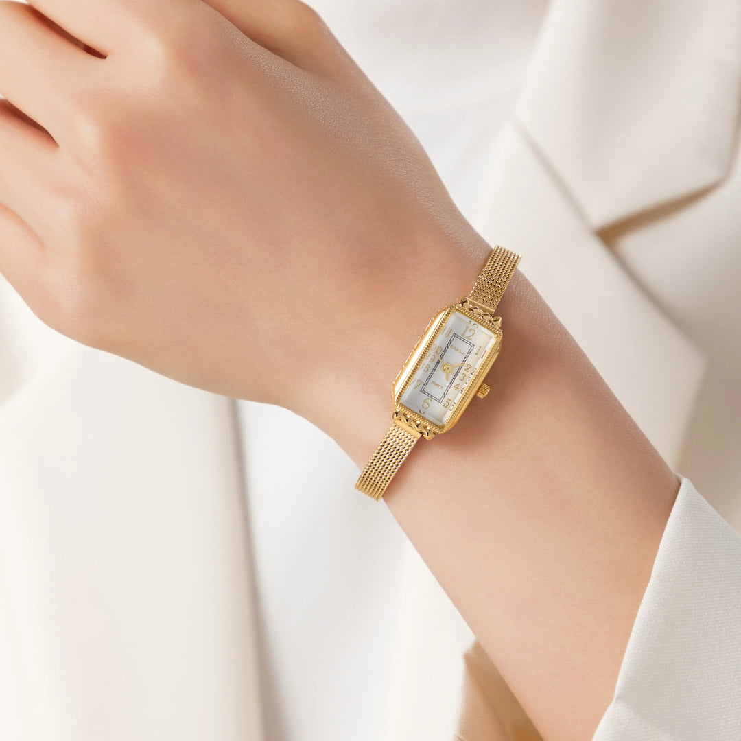 Amélie | Vintage Rechthoekig Horloge