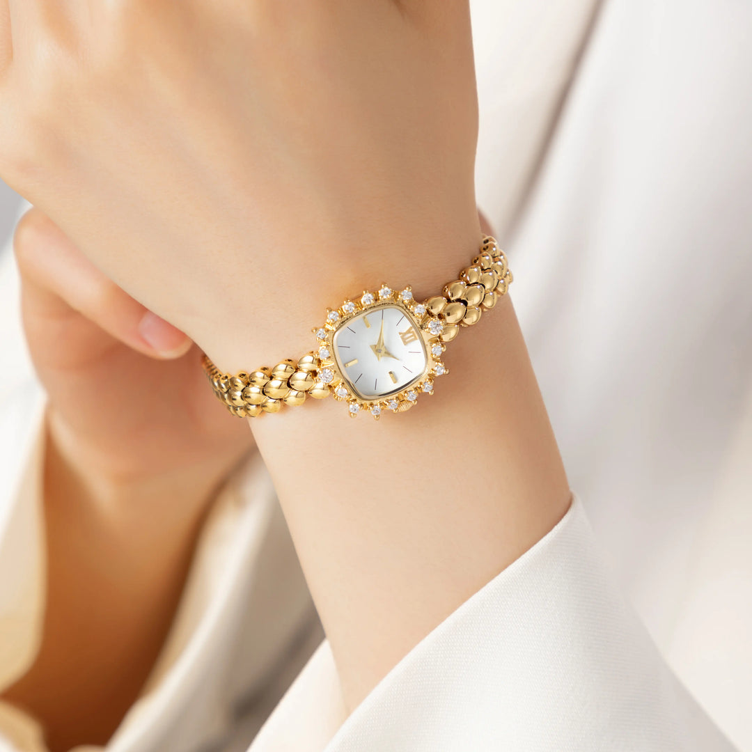 Claire | Vintage Armbandhorloge in Goud