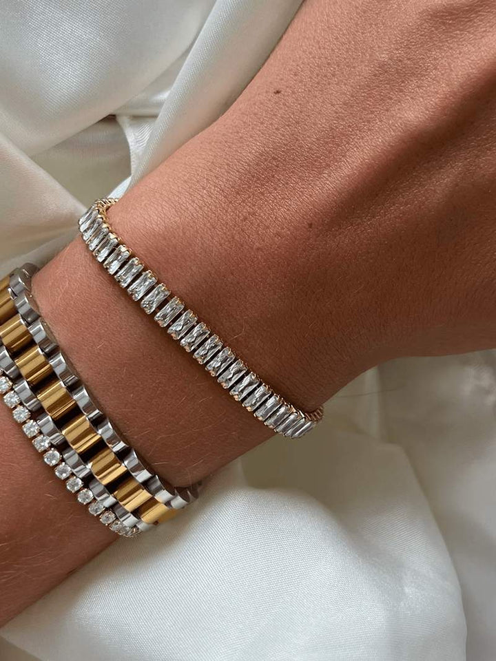 Rivière Baguette armband