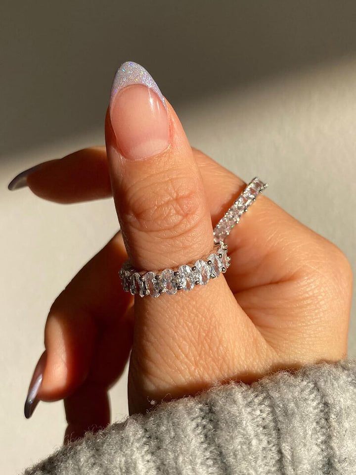 Ovaal gesneden ring