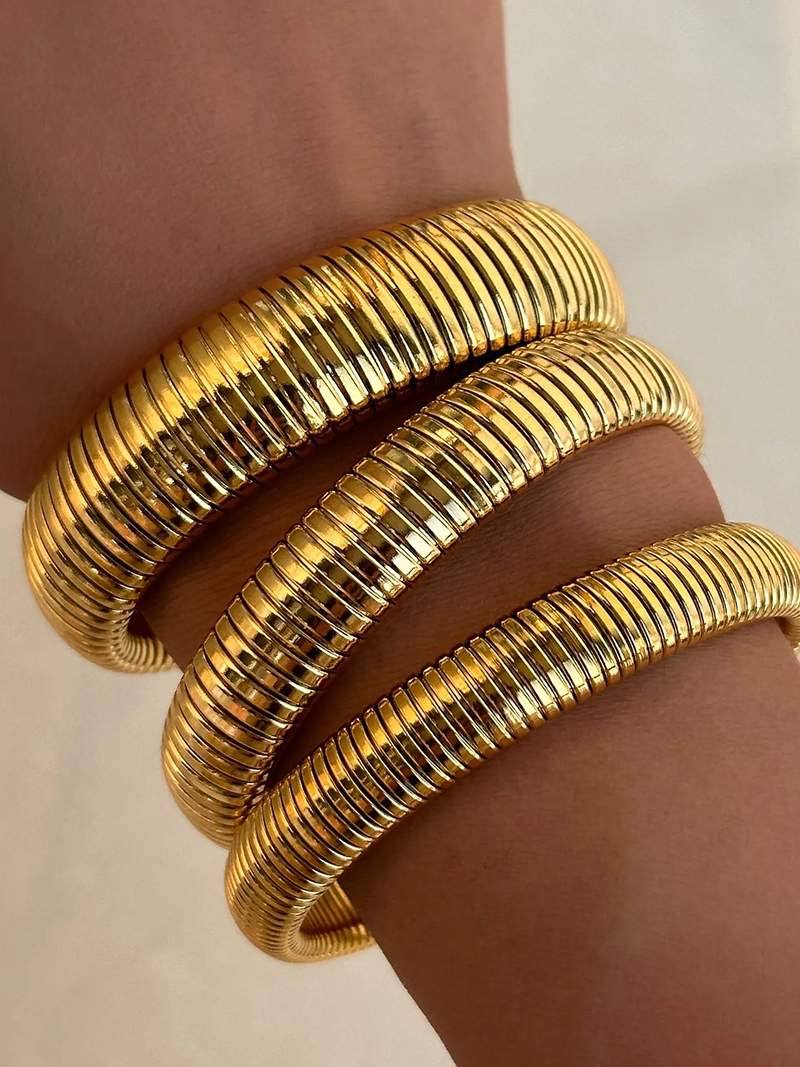 Geribbelde armband