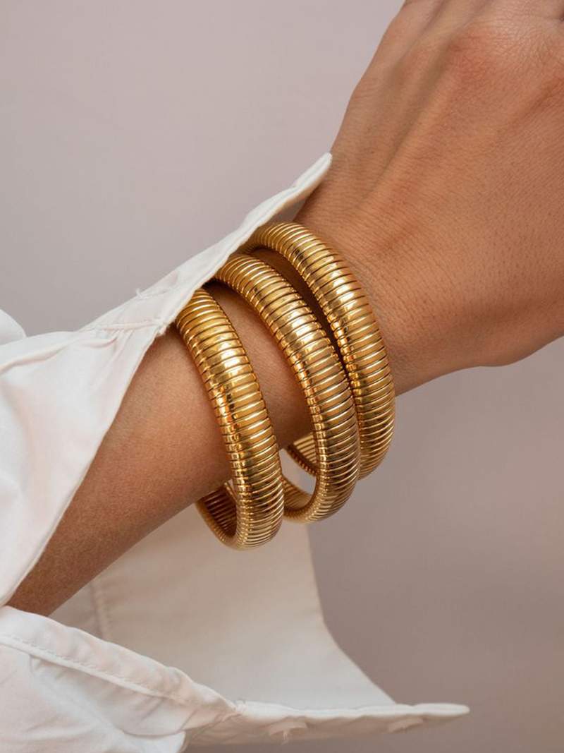 Geribbelde armband