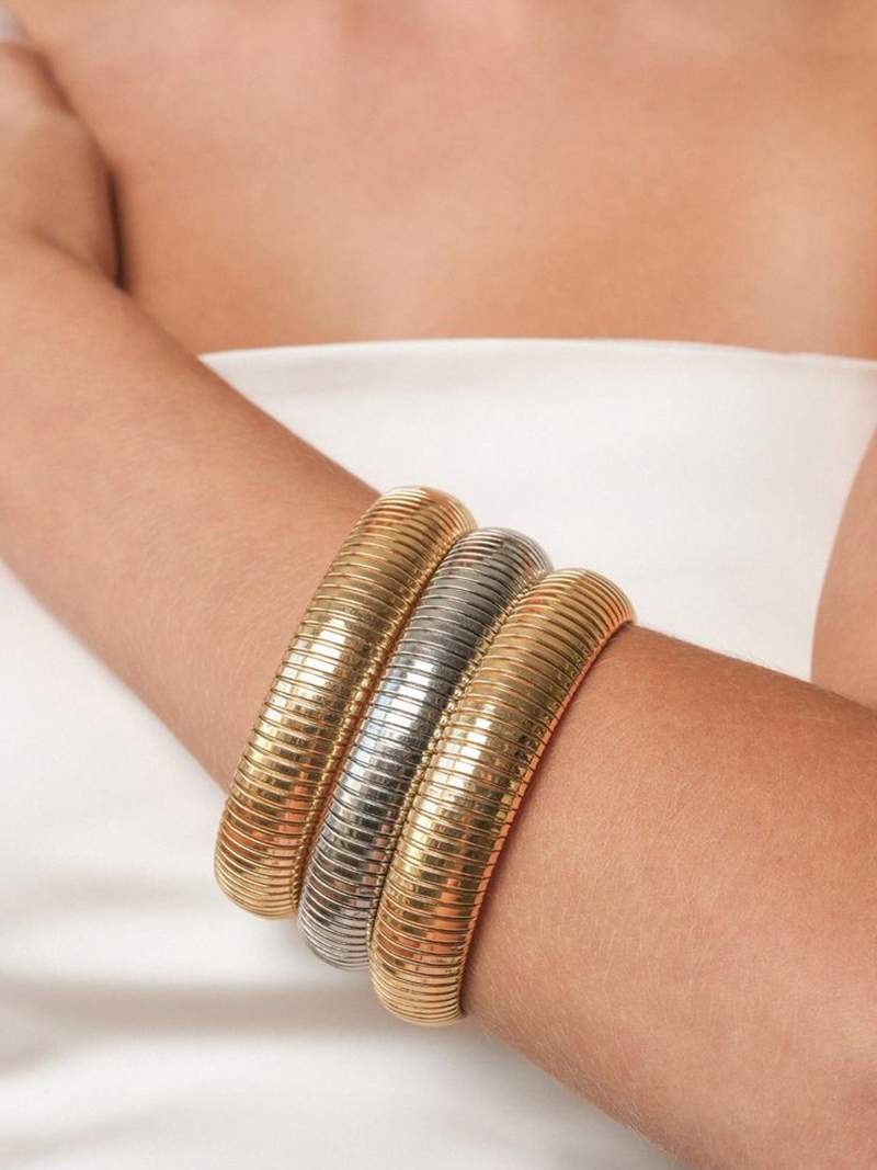 Geribbelde armband