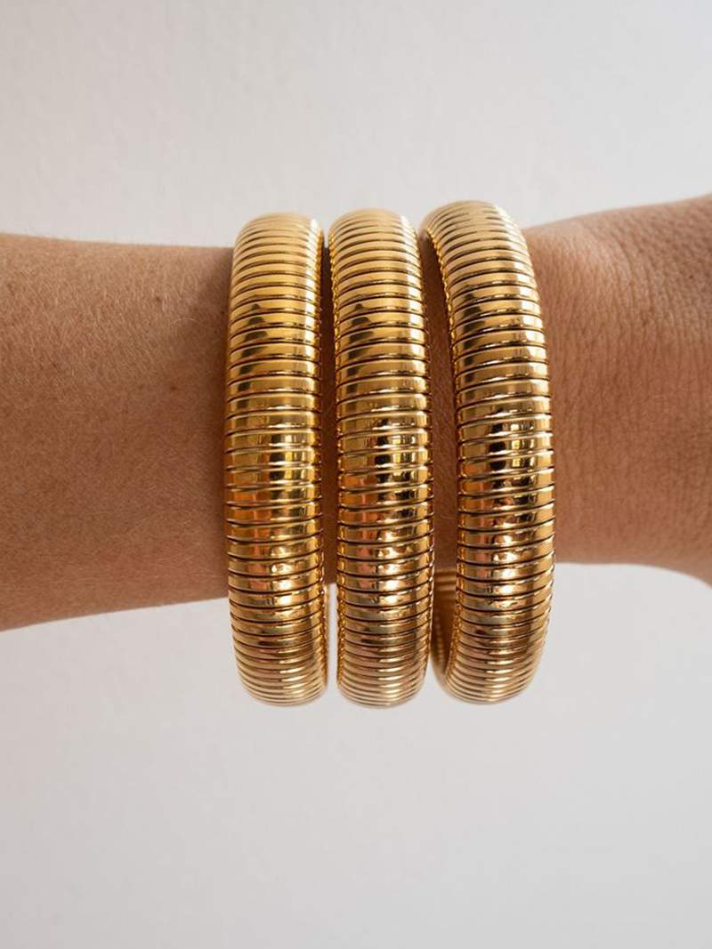 Geribbelde armband