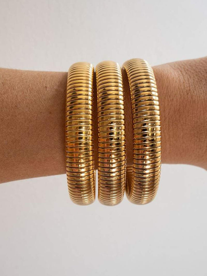 Geribbelde armband