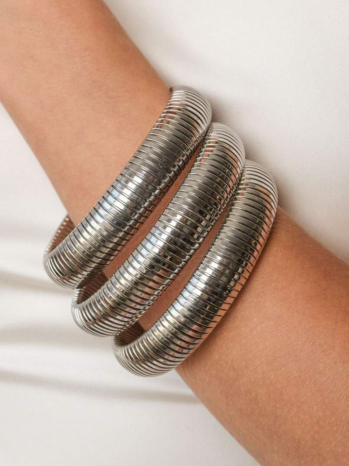Geribbelde armband
