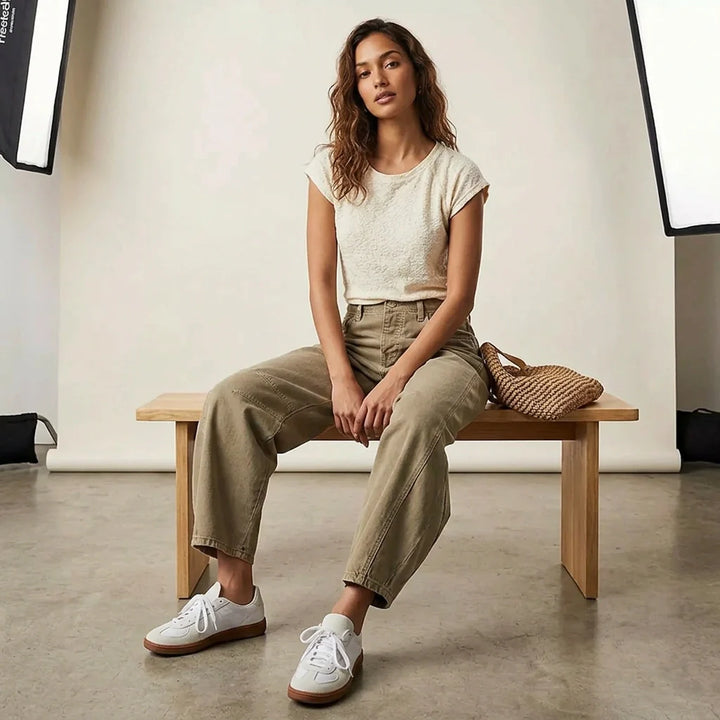 Baggy dames jeans met relaxte pasvorm