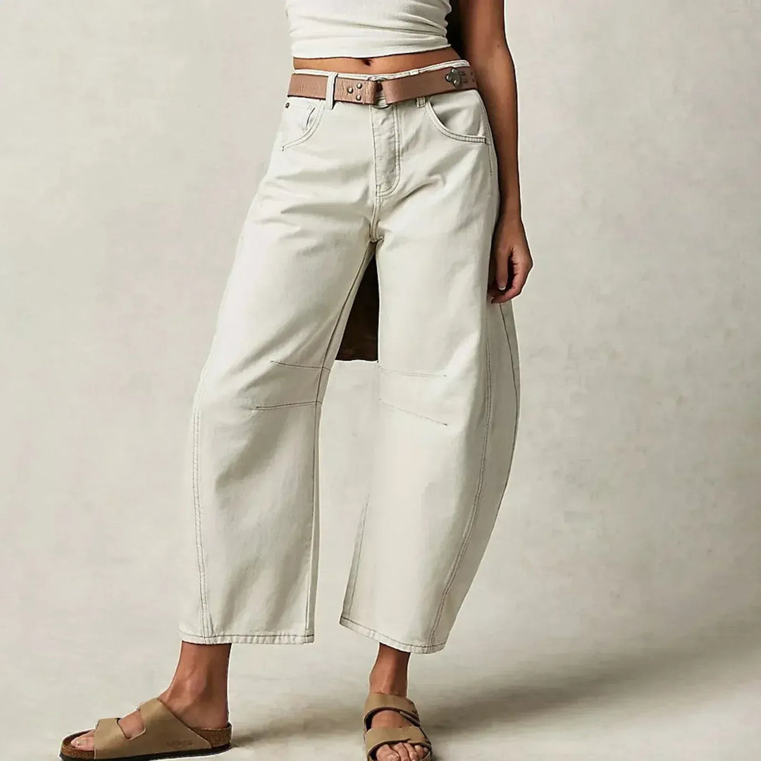 Baggy dames jeans met relaxte pasvorm