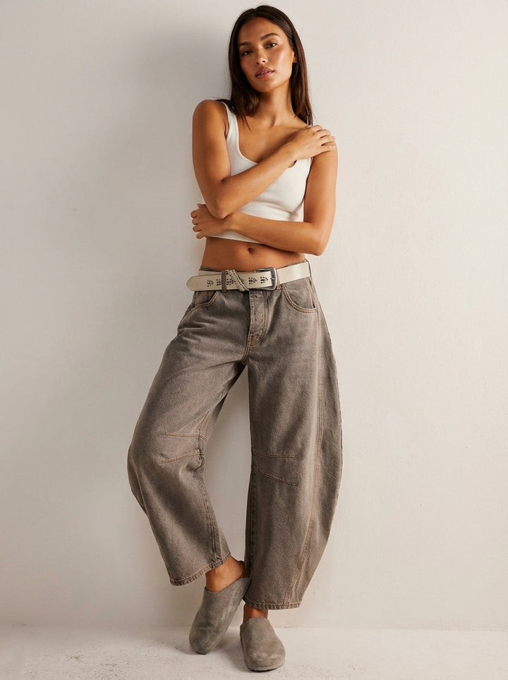 Baggy dames jeans met relaxte pasvorm