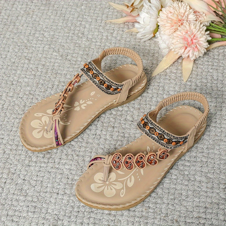 Bohemian sandalen met kralendetails - Maya