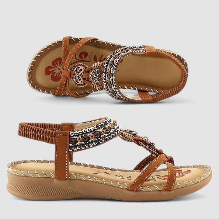Bohemian sandalen met sierdetails - Katrijn