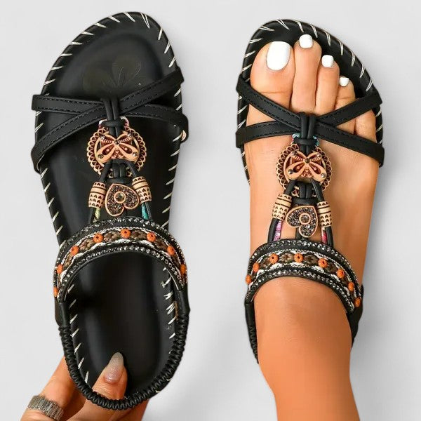 Bohemian sandalen met sierdetails - Katrijn