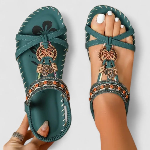 Bohemian sandalen met sierdetails - Katrijn