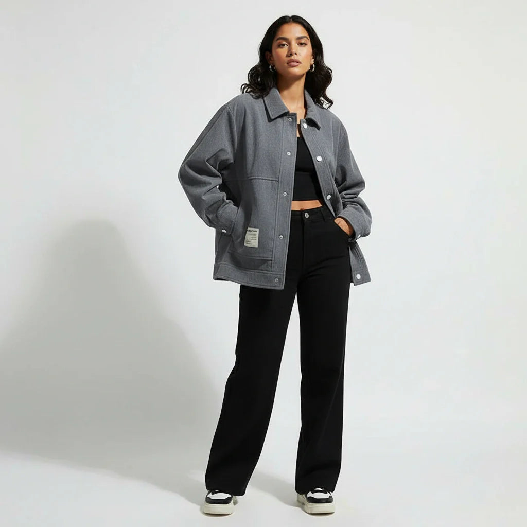 Casual corduroy dames jack – Lucienne