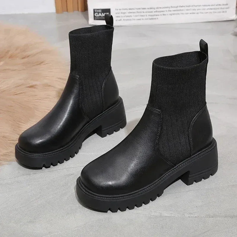 Chunky dames enkellaars – Maëlys
