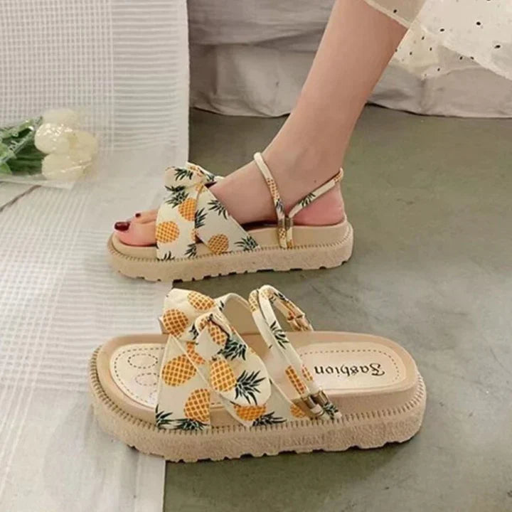 Comfort sandalen met strikdetail - Sophie