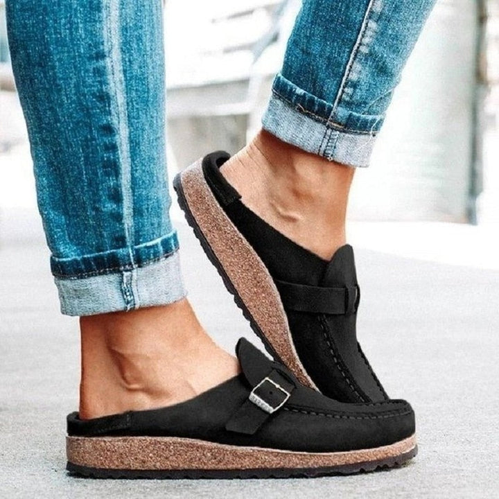 Comfortabele instap clogs met gesp - Mila