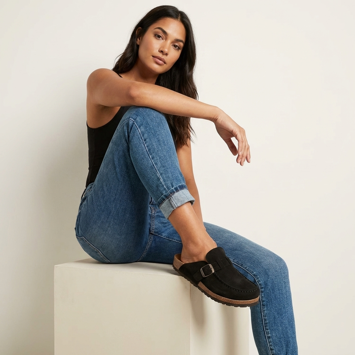 Comfortabele instap clogs met gesp - Mila