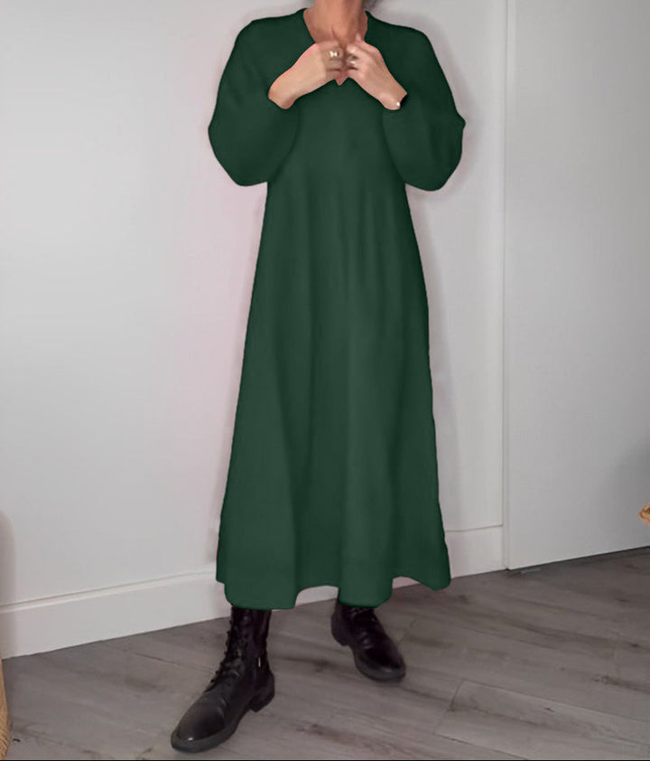 Comfortabele maxi jurk met V-hals - Lotte