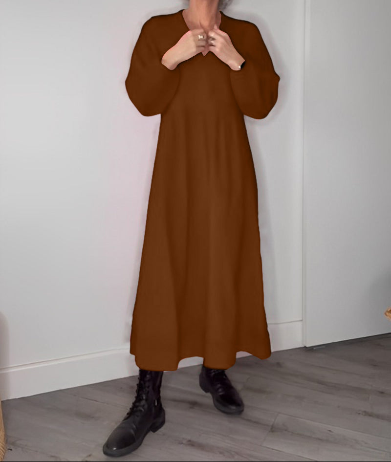 Comfortabele maxi jurk met V-hals - Lotte