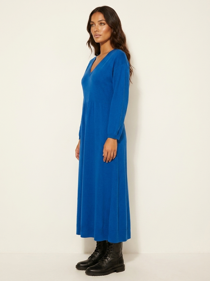 Comfortabele maxi jurk met V-hals - Lotte