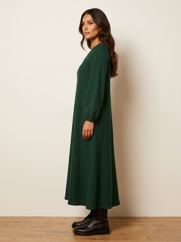 Comfortabele maxi jurk met V-hals - Lotte