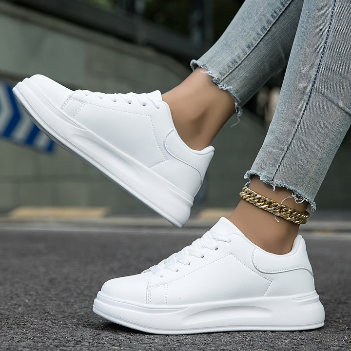 Comfortabele witte dames sneakers - Élise