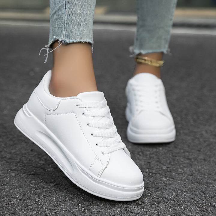 Comfortabele witte dames sneakers - Élise