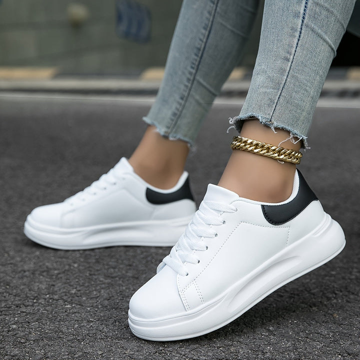 Comfortabele witte dames sneakers - Élise
