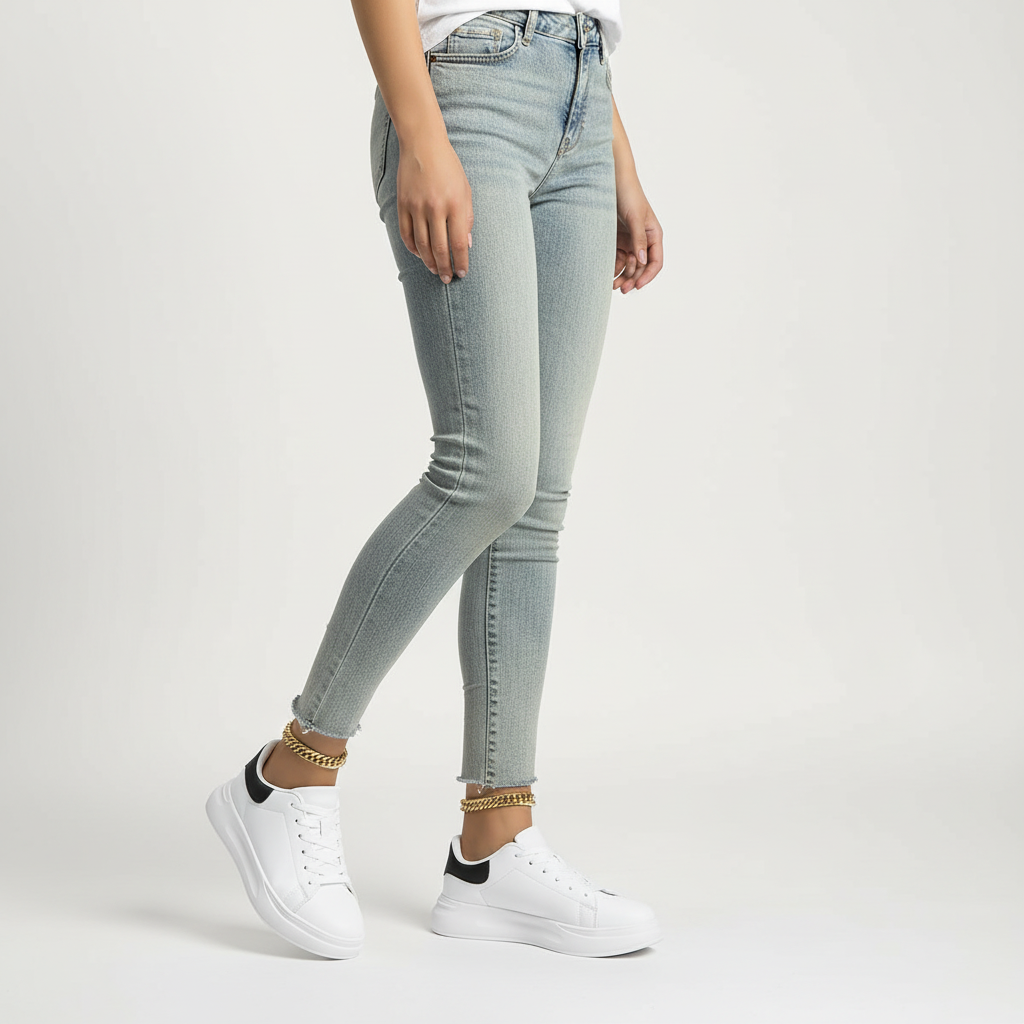 Comfortabele witte dames sneakers - Élise