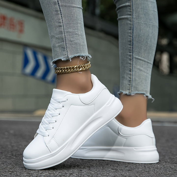 Comfortabele witte dames sneakers - Élise