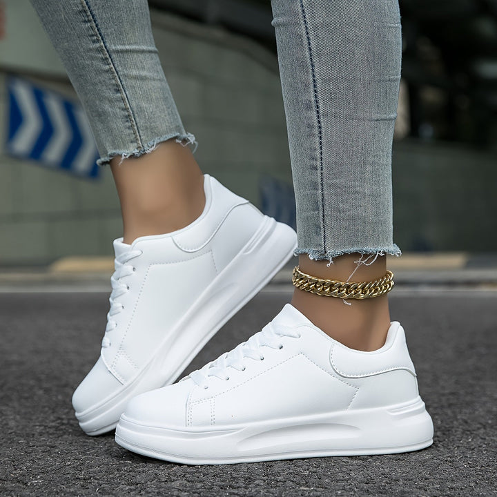 Comfortabele witte dames sneakers - Élise