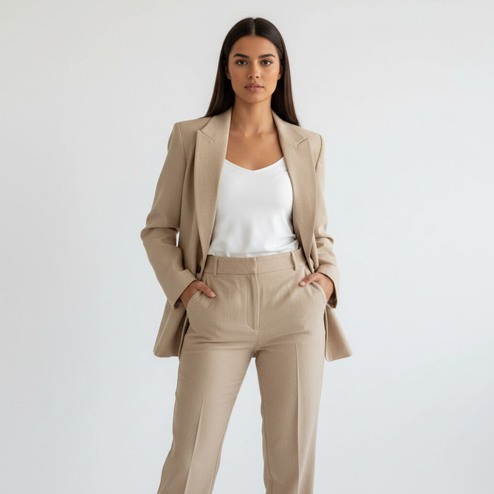 Comfortabele blazer met broek voor dames – Aurelia
