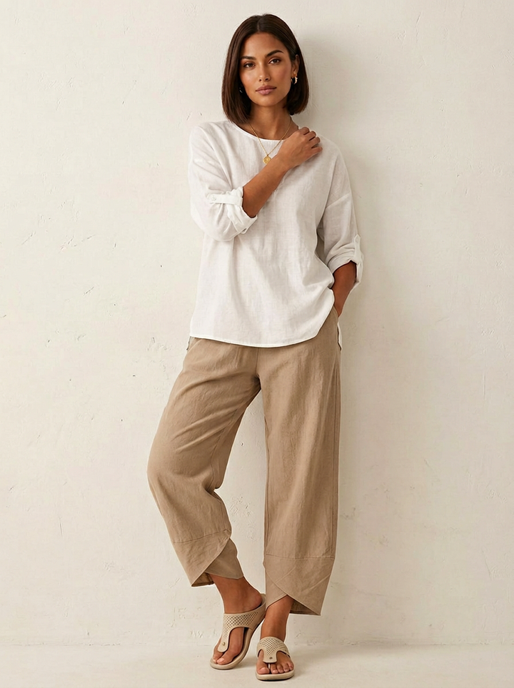 Comfortabele luchtige dames broek – Mirelle