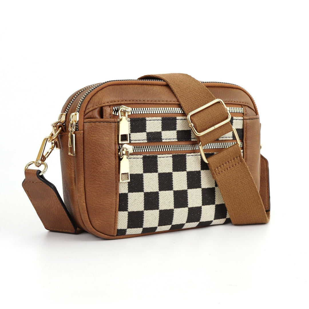 Crossbodytas met decoratieve schouderband - Mila