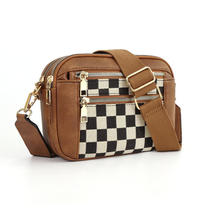 Crossbodytas met decoratieve schouderband - Mila
