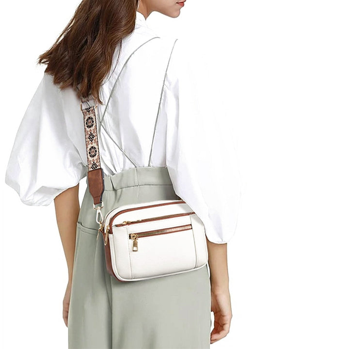 Crossbodytas met decoratieve schouderband - Mila