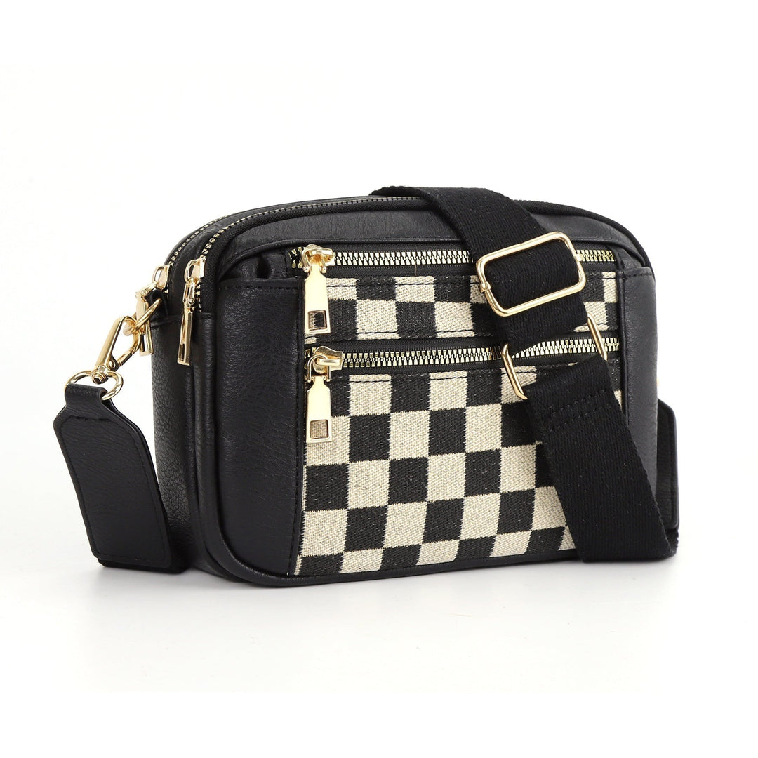 Crossbodytas met decoratieve schouderband - Mila