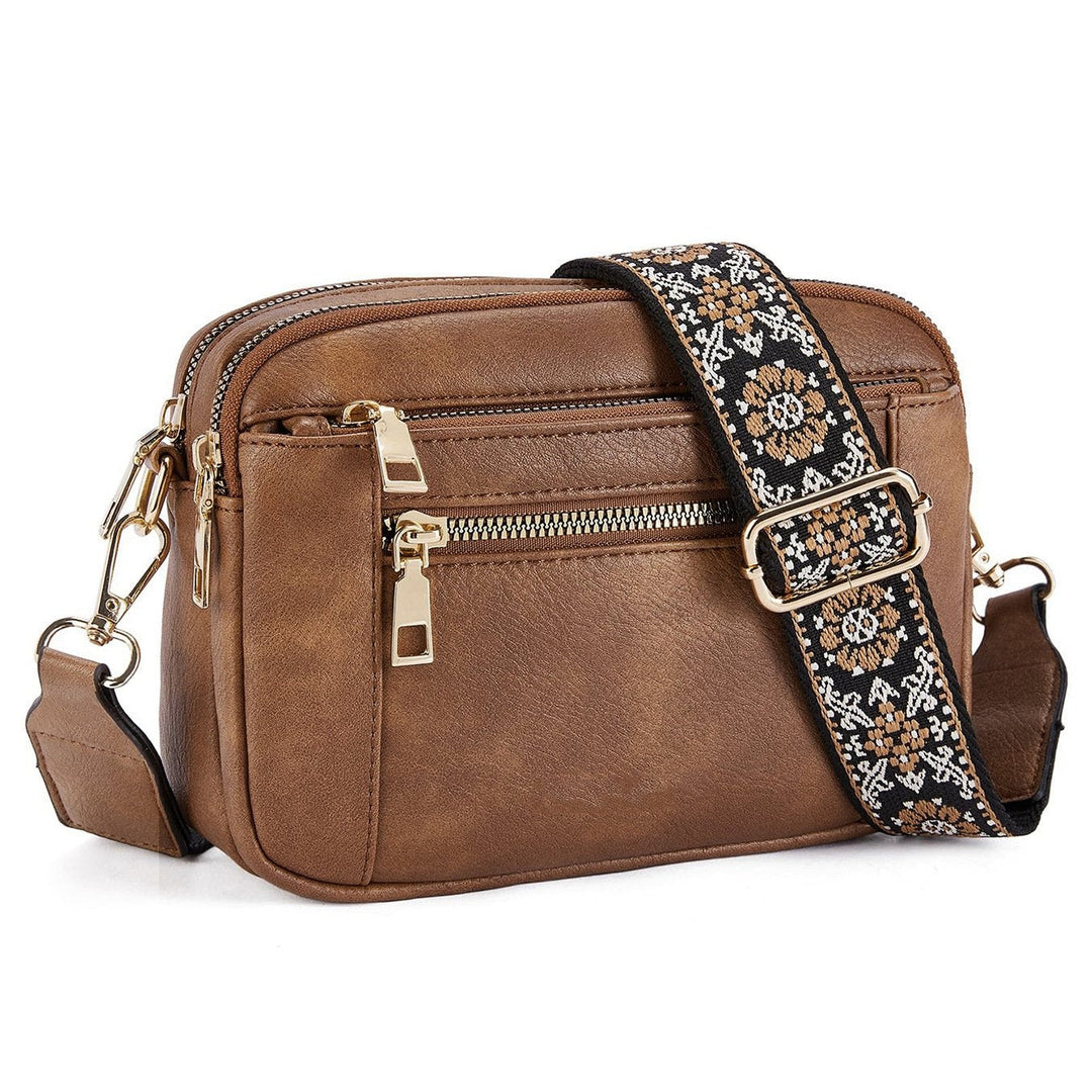 Crossbodytas met decoratieve schouderband - Mila