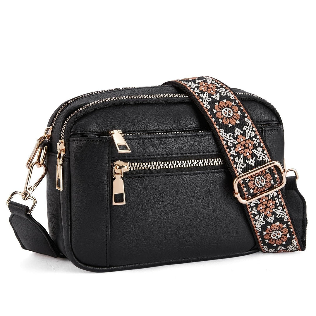 Crossbodytas met decoratieve schouderband - Mila