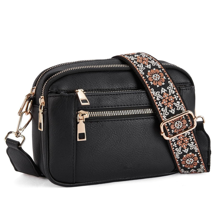 Crossbodytas met decoratieve schouderband - Mila