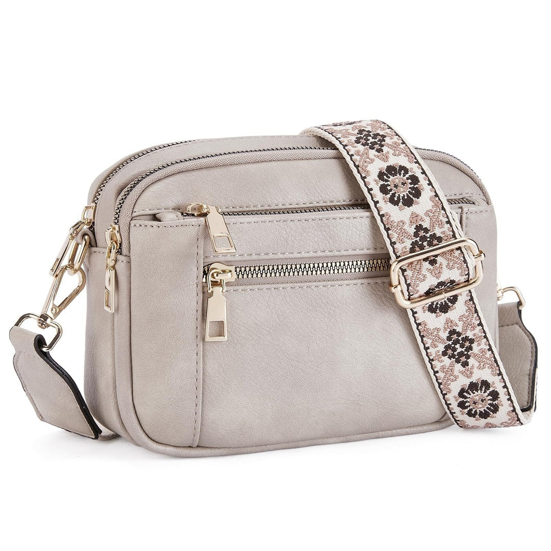 Crossbodytas met decoratieve schouderband - Mila