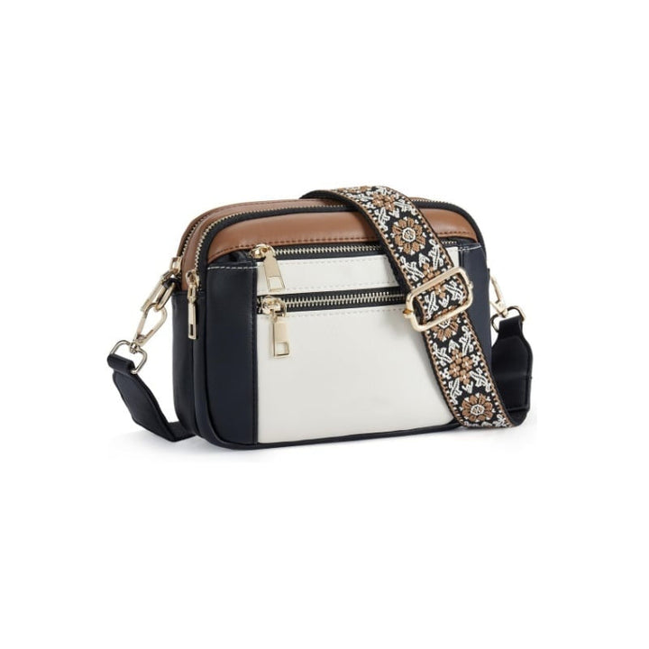 Crossbodytas met decoratieve schouderband - Mila
