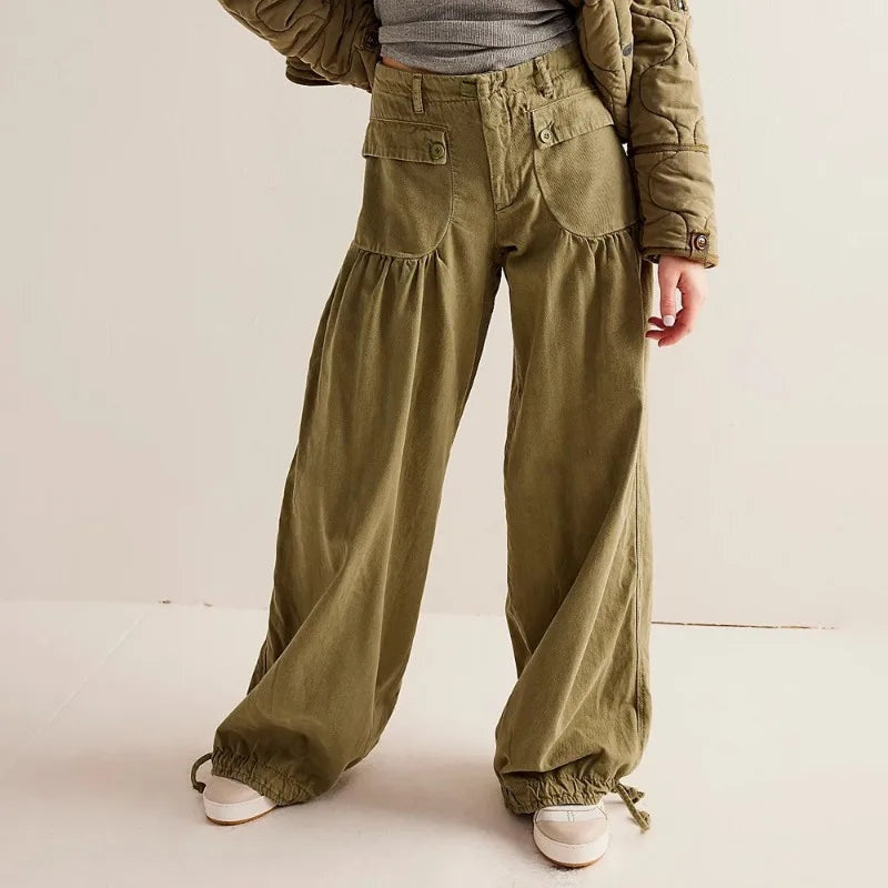 Denim harem jogger dames – Santi