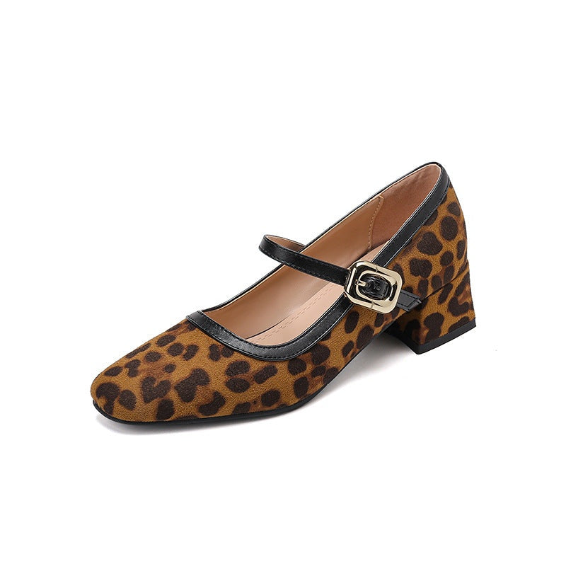 Elegante Mary Jane pumps met blokhak – Vivienne