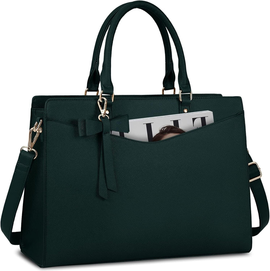 Elegante PU leren dames laptoptas – Elara