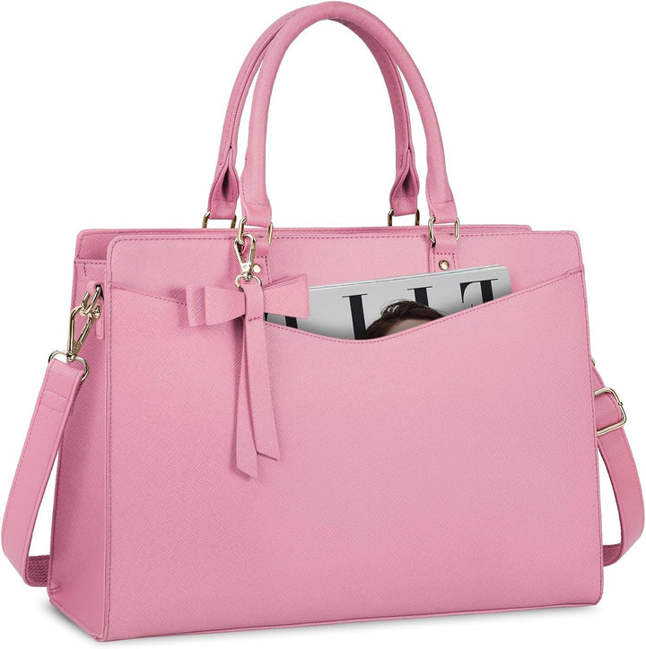 Elegante PU leren dames laptoptas – Elara